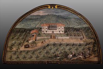 Medici Villa La Petraia: “the Medici villa of Lappeggi”, in the lunette called “La Peggio”, one of