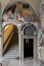 Medici Villa La Petraia, courtyard: “Alessandro, first duke of Florence”, fresco from the cycle of