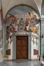 Medici Villa La Petraia, courtyard: “Giuliano Duke of Nemours and Lorenzo Duke of Urbino on the