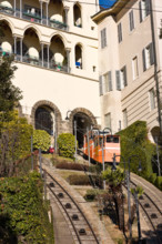 Funicolare per Bergamo Alta, costruita nel 1886-87.
Bergamo (BG), Lombardia, Italia - Italy