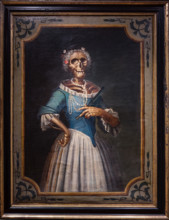 Bergamo, Museo Bernareggi: "Ritratto di nobildonna"
(XVIII secolo), di pittore bergamasco, olio su