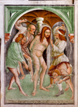 Clusone, Oratorio dei Disciplini o di San Bernardino, interno, affreschi sulla "Vita di Gesù"