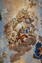 Palazzo Medici Riccardi, Galleria degli specchi (o Sala Luca Giordano): “Giove e l'apoteosi dei