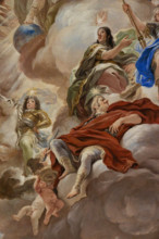 Palazzo Medici Riccardi, Galleria degli specchi (o Sala Luca Giordano): “Giove e l'apoteosi dei