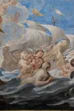 Medici Riccardi Palace, Gallery of Mirrors (or Room Luca Giordano): “Neptune and Amphitrite”.