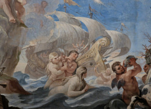 Medici Riccardi Palace, Gallery of Mirrors (or Room Luca Giordano): “Neptune and Amphitrite”.