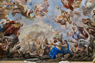 Medici Riccardi Palace, Gallery of Mirrors (or Room Luca Giordano), detail of the vault: "the