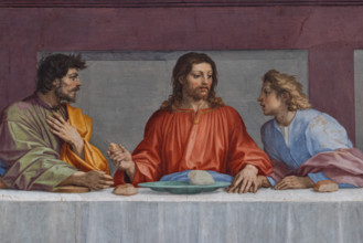 “Cenacolo”,  di Andrea del Sarto, affresco  (525x871 cm), databile al 1511-1527. L’opera è