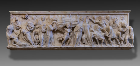 The “funeral monument of San Giovanni Gualberto”, founder of the Vallombrosan Order. Artwork by