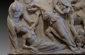 The “funeral monument of San Giovanni Gualberto”, founder of the Vallombrosan Order. Artwork by