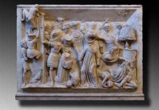 Elements of the “funeral monument of San Giovanni Gualberto”, founder of the Vallombrosan Order.