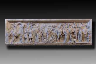 The “funeral monument of San Giovanni Gualberto”, founder of the Vallombrosan Order. Artwork by