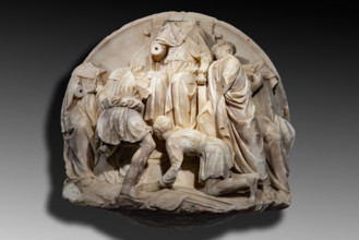 The “funeral monument of San Giovanni Gualberto”, founder of the Vallombrosan Order. Artwork by