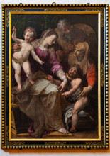 “Sacra Famiglia con S. Giovannino e S. Elisabetta”, di Pieter de Witte (1548 - 1628), conosciuto