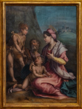 “Sacra Famiglia con S. Giovannino”, di Tommaso Manzuoli detto Maso di San Friano, da Andrea del