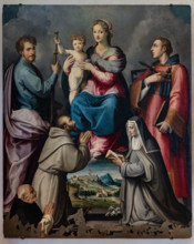 “Madonna in Gloria fra i SS Jacopo e Lorenzo, Francesco e Chiara con il committente Leonardo