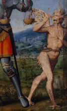 “San Michele Arcangelo”, di  Antonio del Ceraiolo, olio su tavola dalla Chiesa della SS Annunziata,