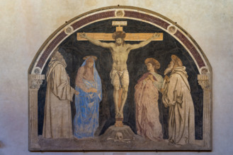 “Crocifissione”, affresco di Andrea del Castagno, 1453-5, collocato refettorio del monastero di