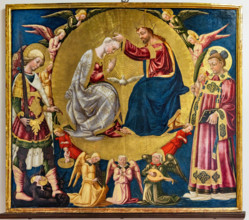 “Incoronazione della Vergine”, di Neri di Bicci, dipinto su tavola, 1473.

[ENG]
“Coronation of