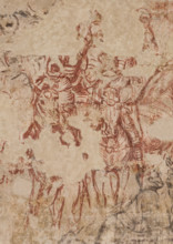 Palazzo Ducale, sala dei Papi, parete sud-est: “Torneo di Cavalieri” o “Torneo-battaglia di