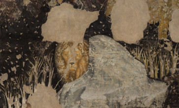 Palazzo Ducale, Pisanello room, south-east wall: “Tournament-Battle of Louvezerp”, 1430-1433, by