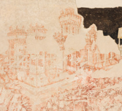 Palazzo Ducale, Pisanello room, north-east wall: “Tournament-Battle of Louvezerp”, 1430-1433, by