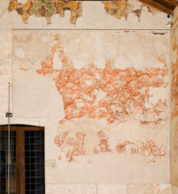 Palazzo Ducale, Pisanello room, north-east wall: “Tournament-Battle of Louvezerp”, 1430-1433, by