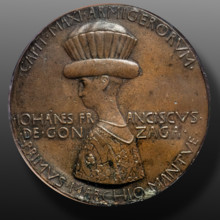 “Gianfrancesco Gonzaga”, bronze medal, by Pisanello (Antonio di Puccio Pisano), 1445-7.
Castello