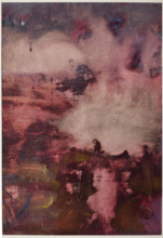 “Paesaggio” di Pompeo Vecchiati (1911 - 1985).
Monotipo su cartone 95 x 67.
Collezione Assicoop