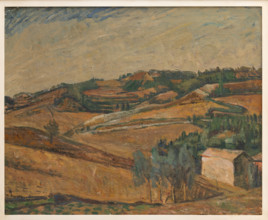 Collezione Assicoop Unipol, inv. n° 853: 
Mauro Reggiani (1879-1942); “Paesaggio” 
(olio su tela,