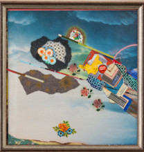 Collezione Assicoop Unipol, inv. n° 861: 
Giovanni Valbonesi: “Astronave fiorita”;
 (collage,