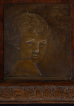 Collezione Assicoop Unipol, inv. n° 866: 
Arrigo Minerbi; " Fanciullo “  (bassorilievo in bronzo,