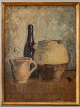 Collezione Assicoop Unipol, inv. n° 867: 
Mauro Reggiani; “Natura morta”;
(olio su tela, 49x37).