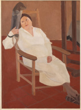 Collezione Assicoop Unipol, inv. n° 868: 
Roberto Melli; “Mia moglie in bianco” ;
(olio su tela,
