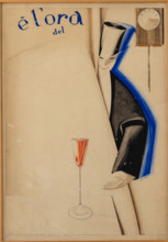 Collezione Assicoop Unipol, inv. n° 872: 
Roberto Melli; “ È l’ora del.. ” ;
(tecnica mista,