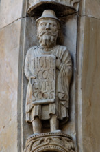 Fidenza, Duomo (Cattedrale di San Donnino), facciata, portale maggiore: dettaglio dell’archivolto