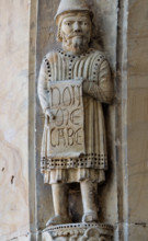 Fidenza, Duomo (Cattedrale di San Donnino), facciata, portale maggiore: dettaglio dell’archivolto