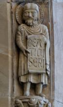 Fidenza, Duomo (Cattedrale di San Donnino), facciata, portale maggiore: dettaglio dell’archivolto