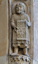 Fidenza, Duomo (Cattedrale di San Donnino), facciata, portale maggiore: dettaglio dell’archivolto