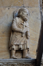 Fidenza, Duomo (Cattedrale di San Donnino), facciata, portale maggiore: dettaglio interno