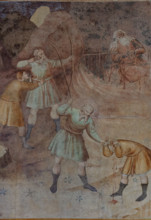 Pisa, Camposanto monumentale:
 “Storie di Caino e Abele”;  affreschi di Piero di Puccio, 1389/1391