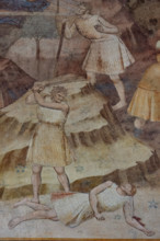 Pisa, Camposanto monumentale:
 “Storie di Caino e Abele”;  affreschi di Piero di Puccio, 1389/1391