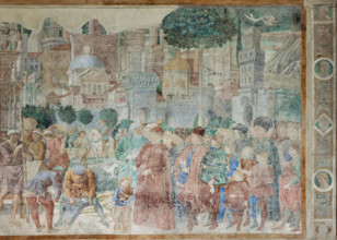 Pisa, Camposanto monumentale:
“Costruzione della Torre di Babele”, affreschi di Benozzo Gozzoli,