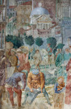 Pisa, Camposanto monumentale:
“Costruzione della Torre di Babele”, affreschi di Benozzo Gozzoli,