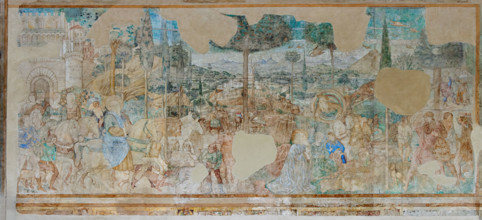 Pisa, Camposanto monumentale:
“Partenza di Abramo e Lot”, affreschi di Benozzo Gozzoli, 1471/72