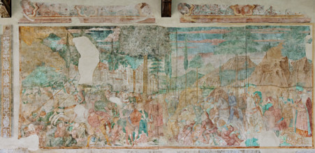 Pisa, Camposanto monumentale:
“Abramo vittorioso sugli Assiri”, affreschi di Benozzo Gozzoli,