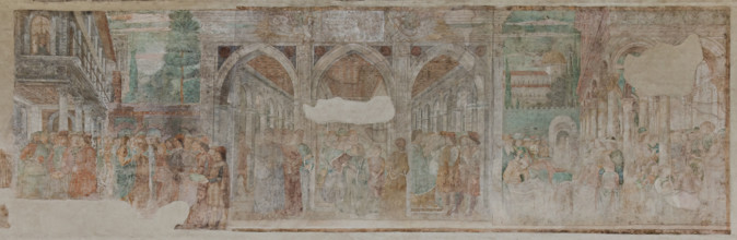 Pisa, Camposanto monumentale:
“Giuseppe alla corte del faraone”, affreschi di Benozzo Gozzoli,