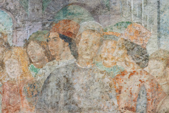 Pisa, Monumental Cemetery: 
 "Joseph at the Court of Pharaoh”, frescoes by Benozzo Gozzoli, 1477