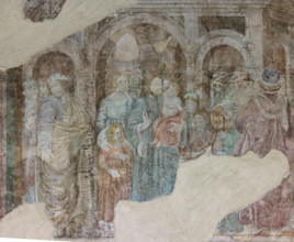 Pisa, Camposanto monumentale:
“Infanzia e giovinezza di Mosè”, affreschi di Benozzo Gozzoli,