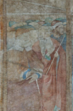 Pisa, Camposanto monumentale:
“La Verga di Aronne e il serpente di bronzo”,  affreschi di Benozzo